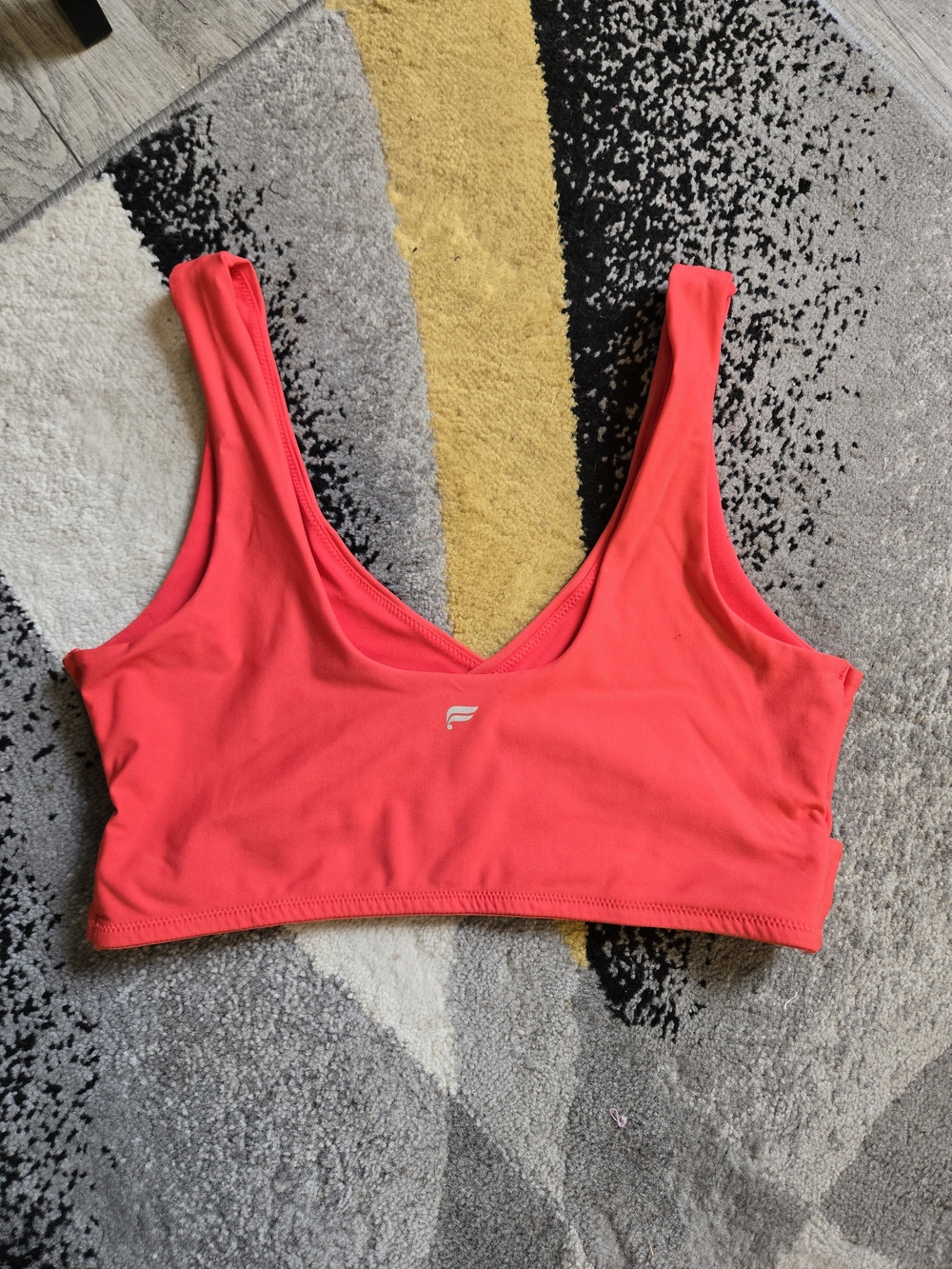 Fabletics Neon Coral Sports Bra